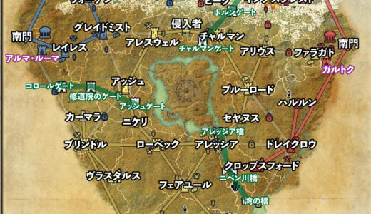 ESO シロディールマップ（日本語）