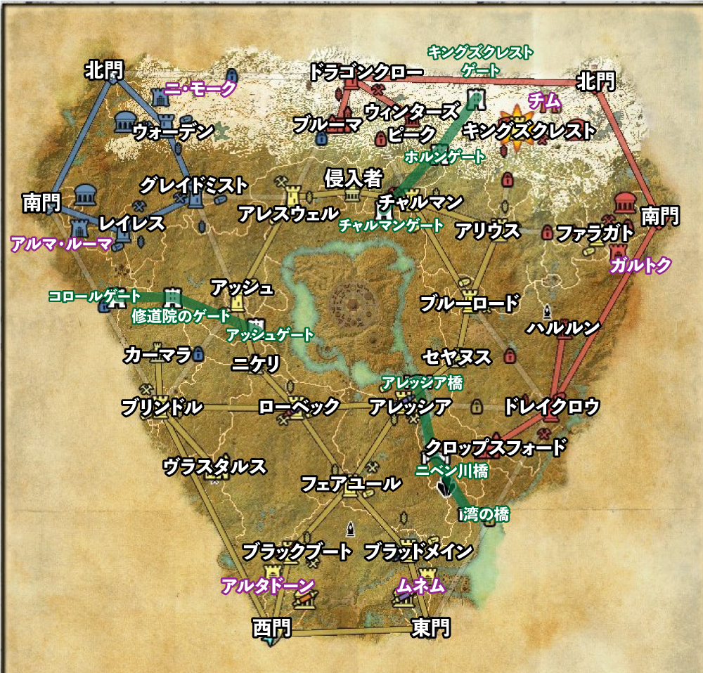 esocyrodiilmapシロディール日本語のマップ